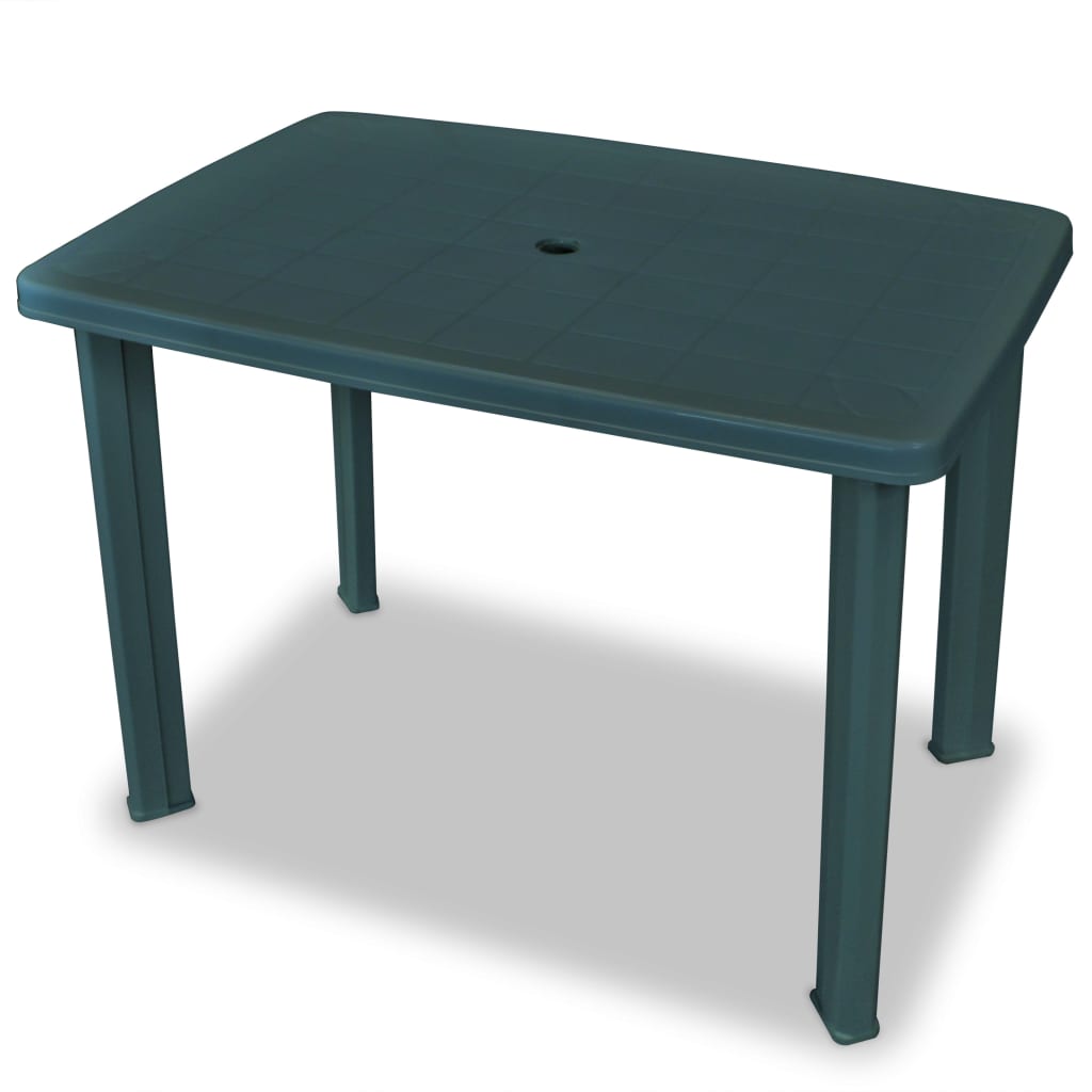 3-tlg. Bistro-Set Kunststoff Grün