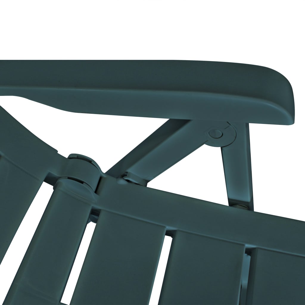 3-tlg. Bistro-Set Kunststoff Grün