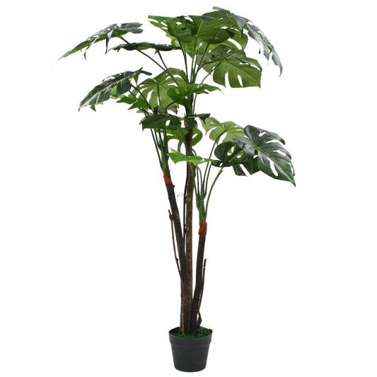 Künstliche Monstera Fensterblatt mit Topf 130 cm Grün