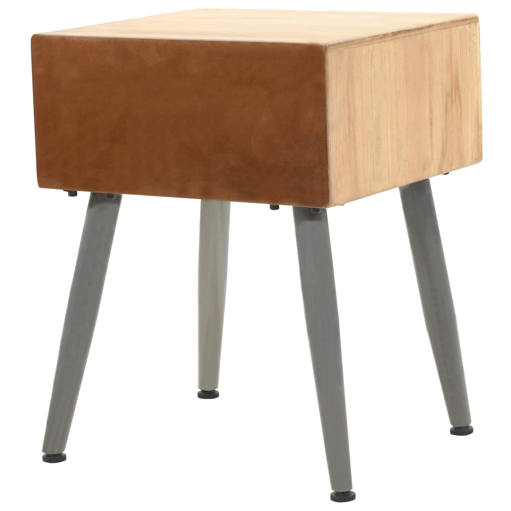 Nachtisch Massivholz Tanne 43x38x50 cm