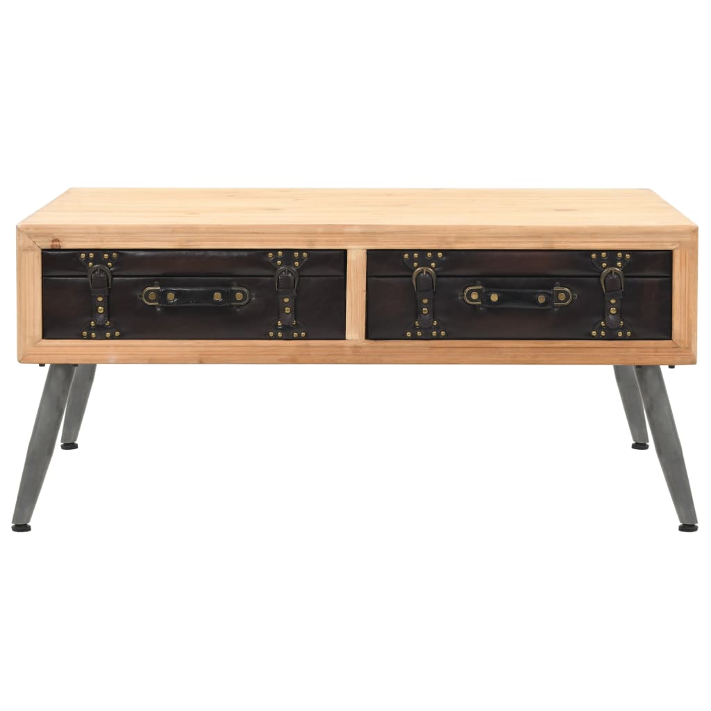 Coffee table solid fir wood 115 × 55 × 50 cm