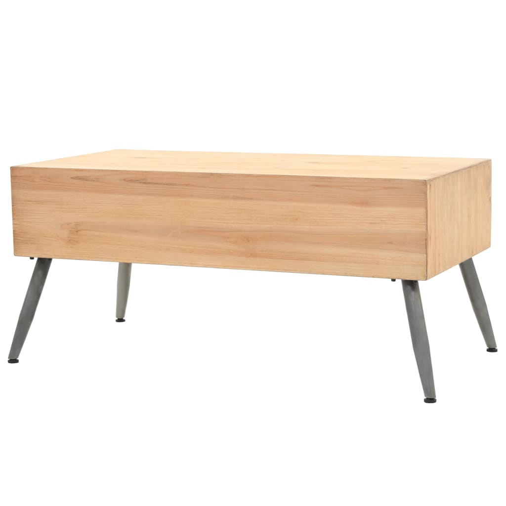 Coffee table solid fir wood 115 × 55 × 50 cm