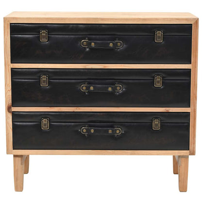 Schubladenkommode Massivholz Tanne 80x36x75 cm