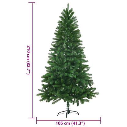 Künstlicher Weihnachtsbaum Naturgetreue Nadeln 210 cm Grün
