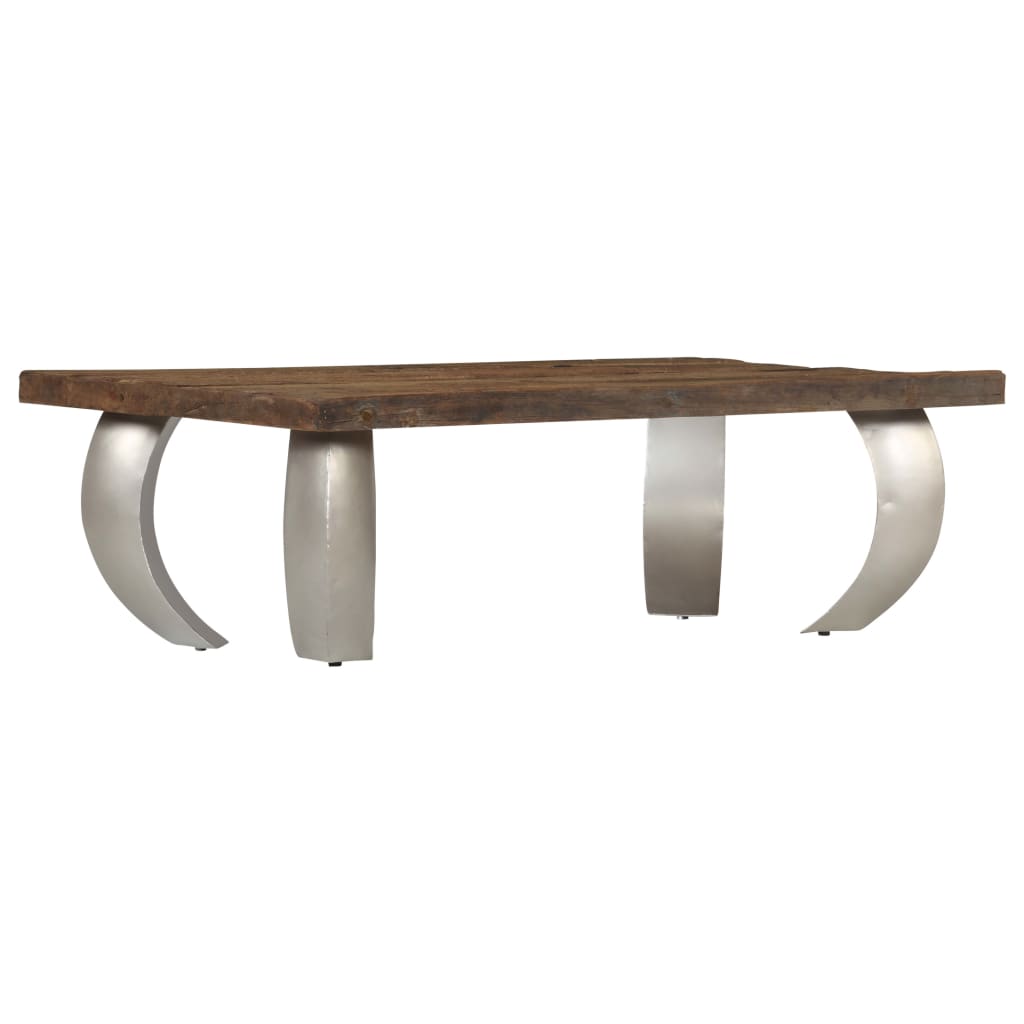 Opium-Couchtisch Altholz und Stahl 110×60×35 cm