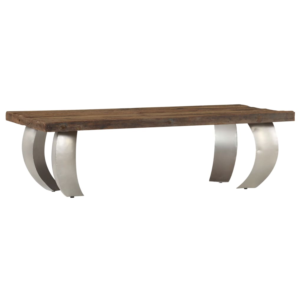 Opium-Couchtisch Altholz und Stahl 110×60×35 cm