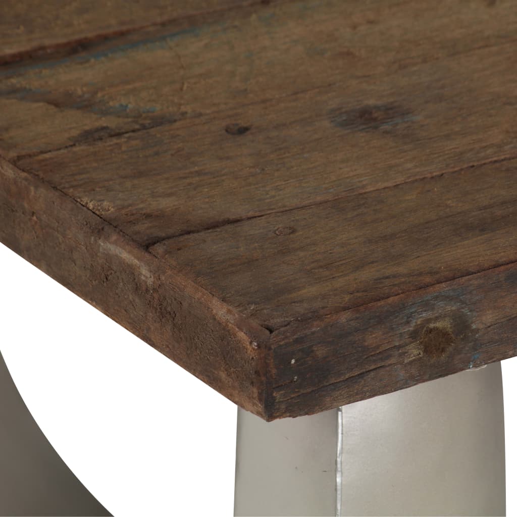 Opium-Couchtisch Altholz und Stahl 110×60×35 cm