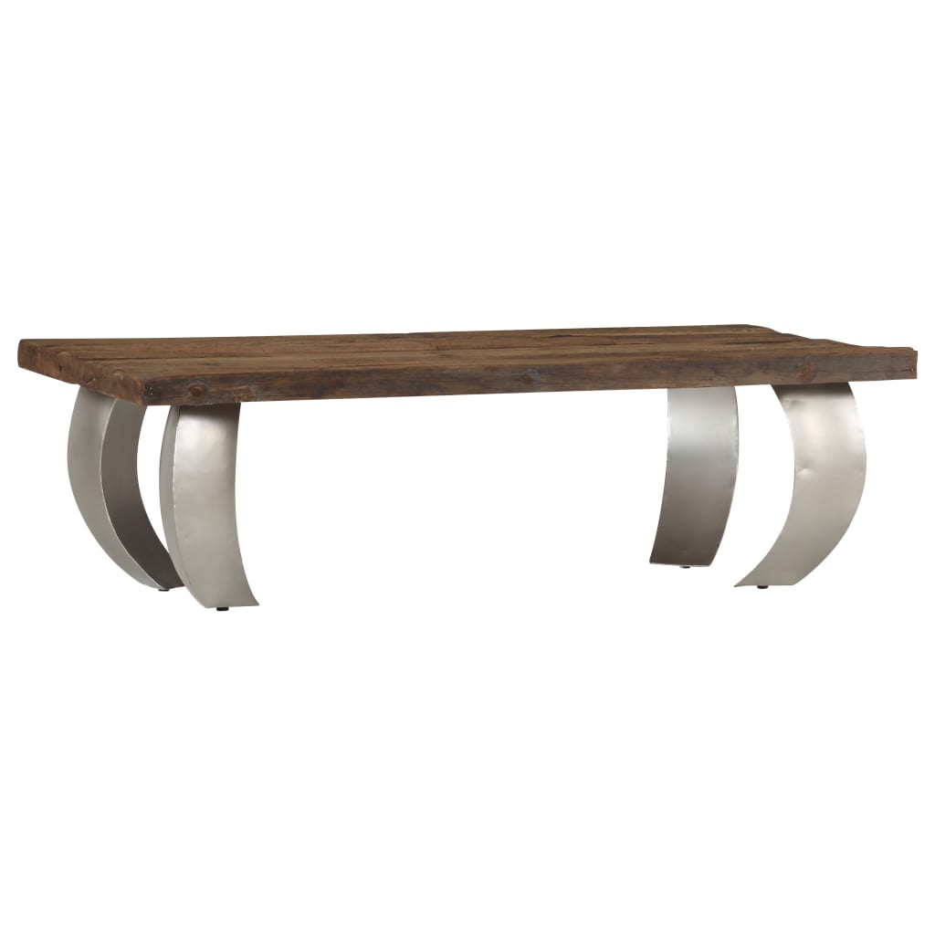 Opium-Couchtisch Altholz und Stahl 110×60×35 cm