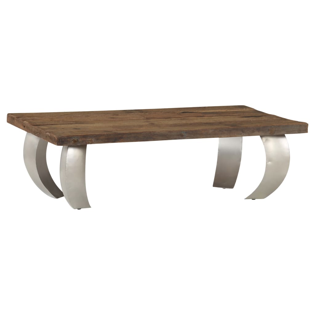 Opium-Couchtisch Altholz und Stahl 110×60×35 cm