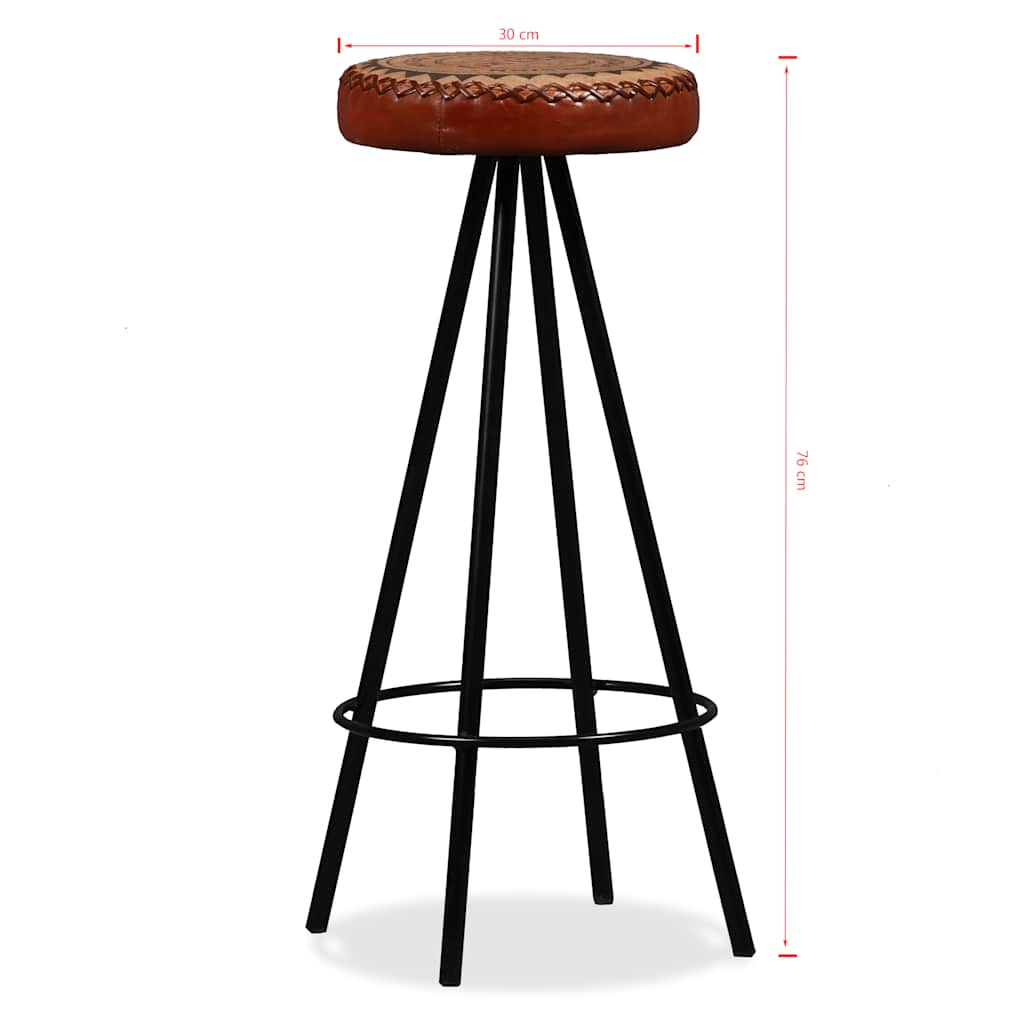Bar-Set 3-tlg. Akazie Massivholz, Echtleder und Canvas