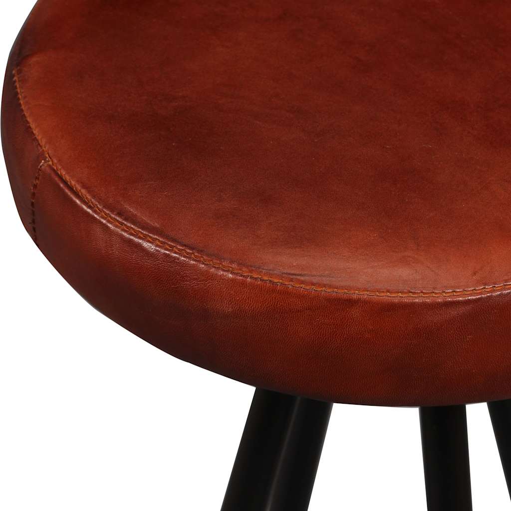 5-tlg. Bar-Set Altholz Massiv und Echtleder