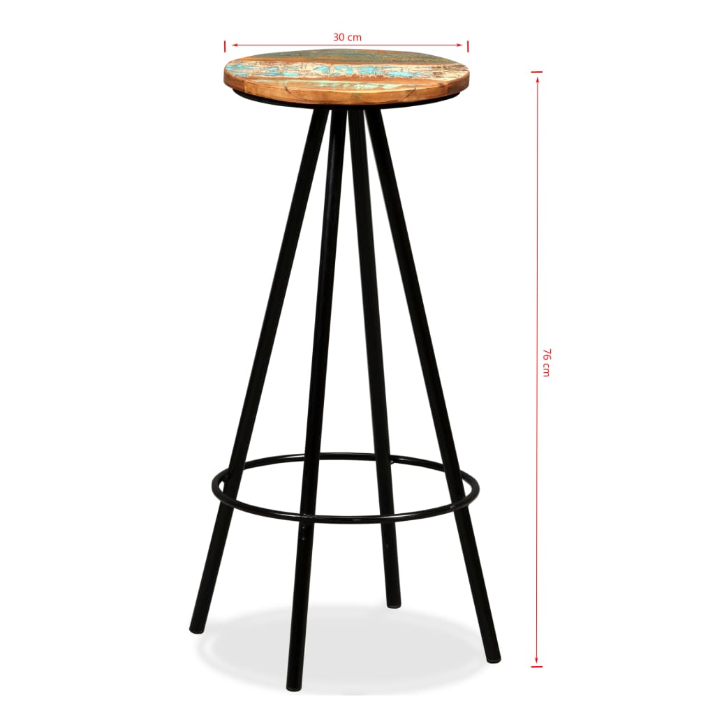 7-tlg. Bar-Set Altholz Massiv