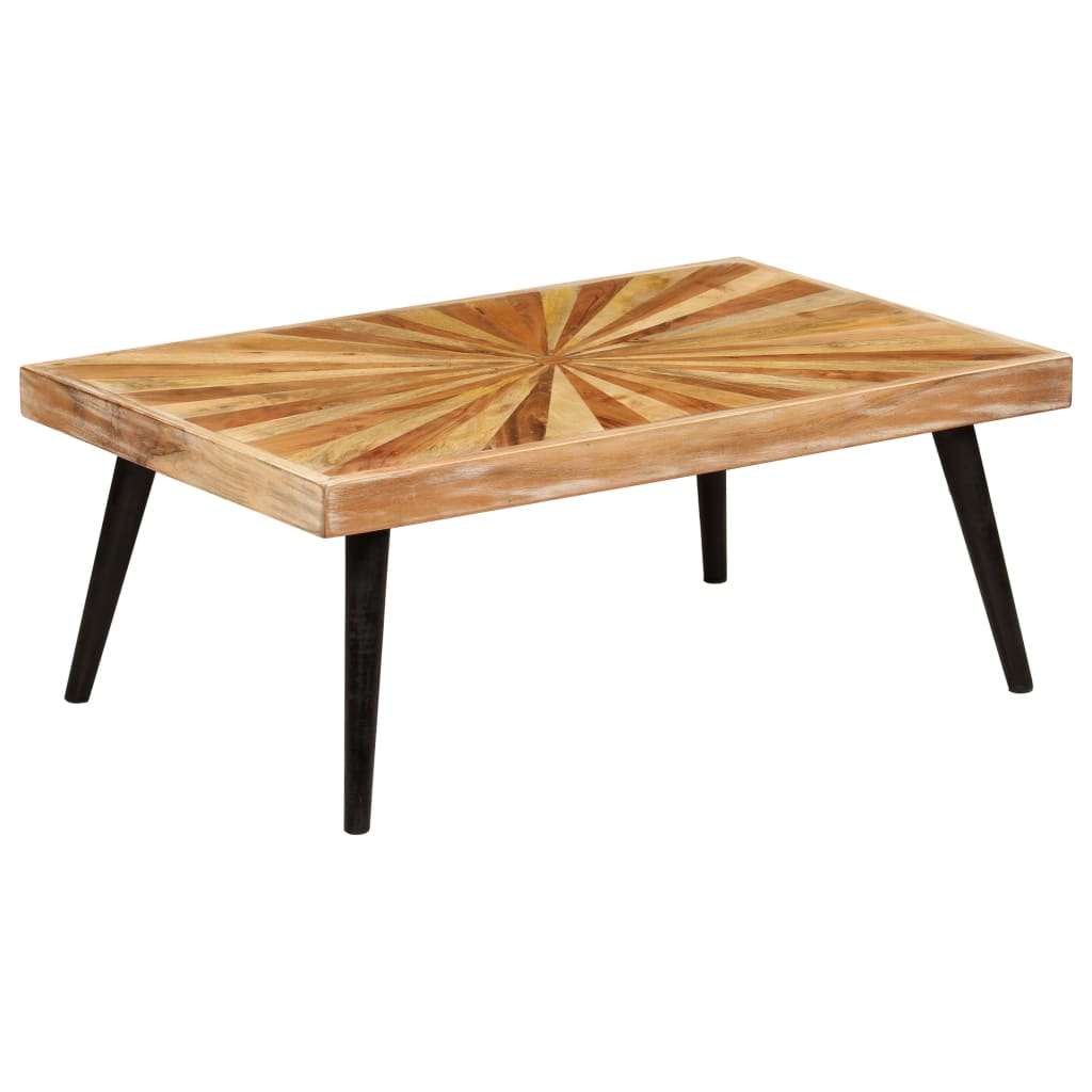Table basse en bois de manguier massif 90x55x36 cm