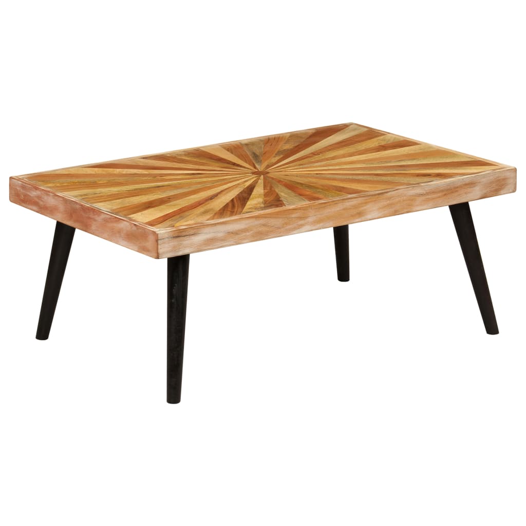 Table basse en bois de manguier massif 90x55x36 cm