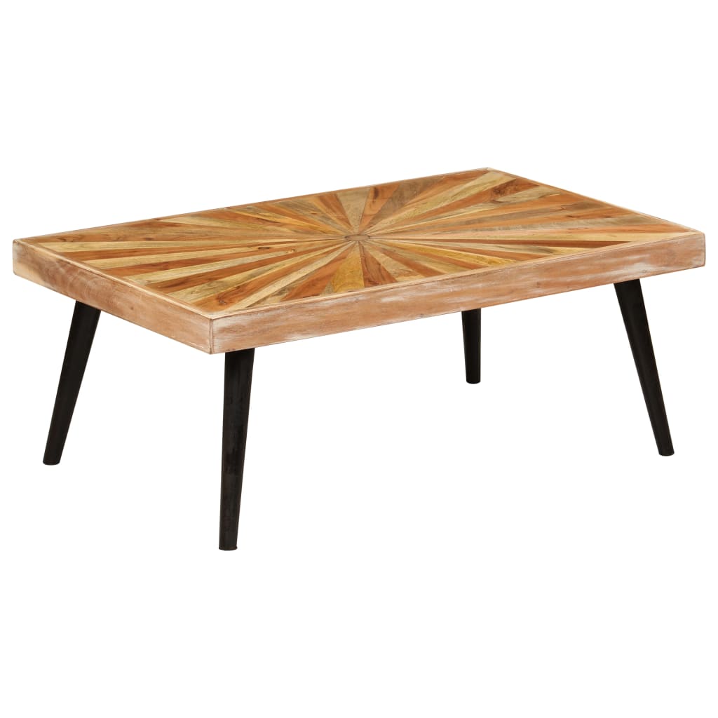 Table basse en bois de manguier massif 90x55x36 cm