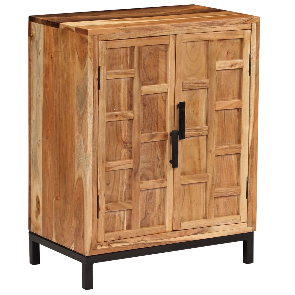 Sideboard Massivholz Akazie 60x35x76 cm Braun