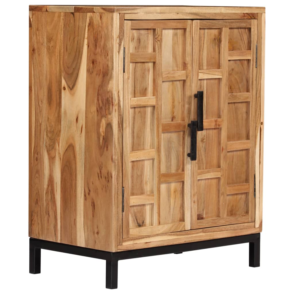 Sideboard Massivholz Akazie 60x35x76 cm Braun