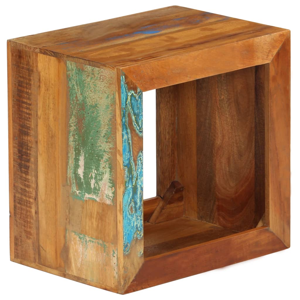 Hocker 40x30x40 cm Altholz Massiv