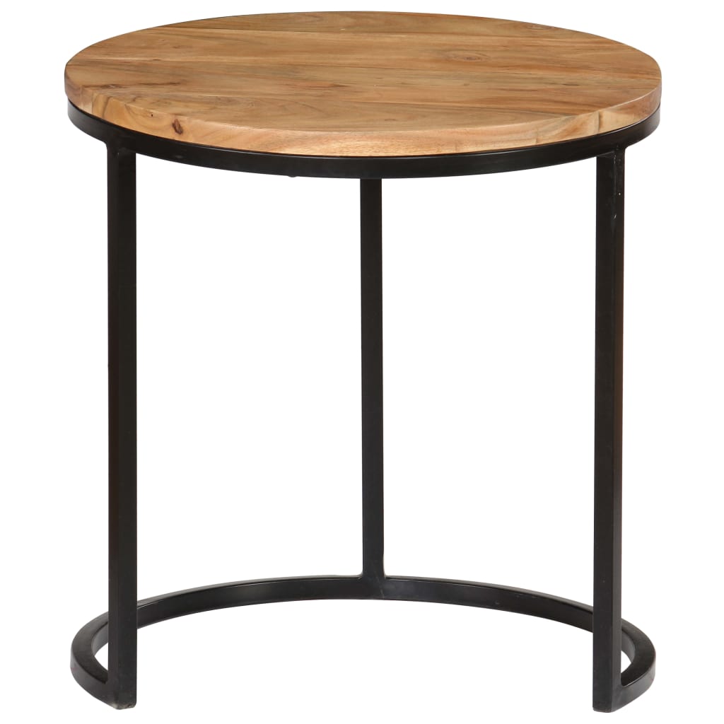 Couchtisch-Set 3-teilig Akazienholz Massiv
