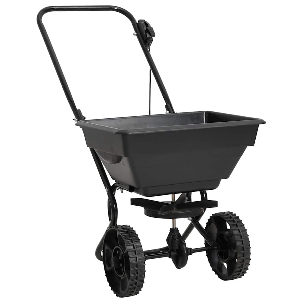 Handstreuwagen Salzstreuer PVC und Stahl 80x46x75 cm 15 L