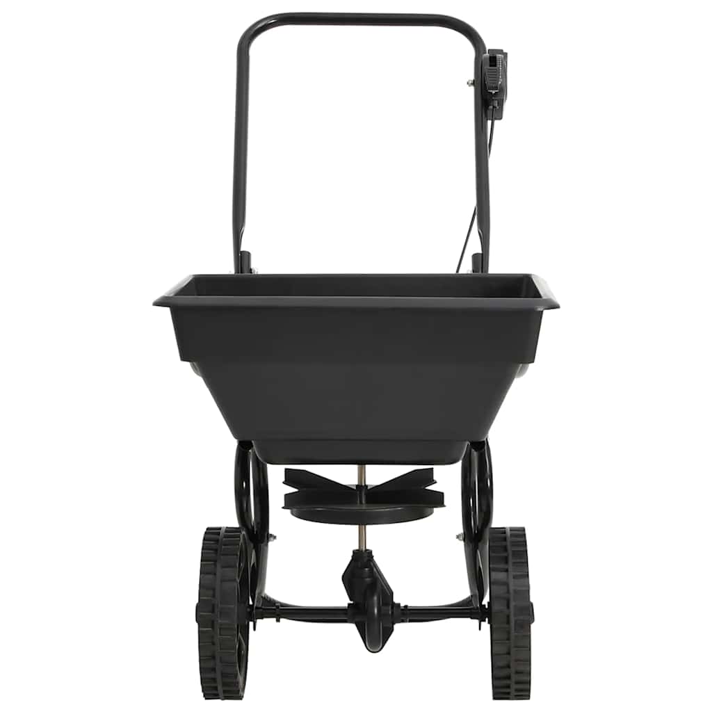 Handstreuwagen Salzstreuer PVC und Stahl 80x46x75 cm 15 L