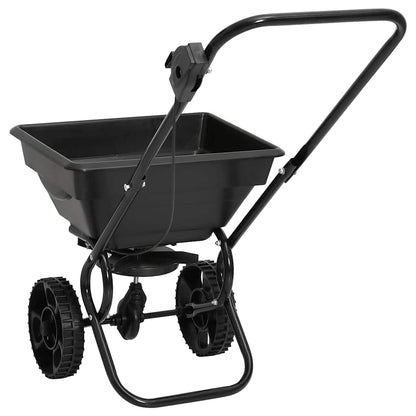 Handstreuwagen Salzstreuer PVC und Stahl 80x46x75 cm 15 L