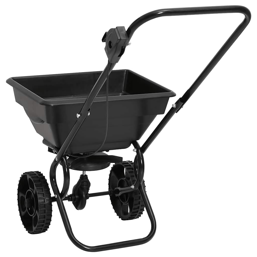 Handstreuwagen Salzstreuer PVC und Stahl 80x46x75 cm 15 L