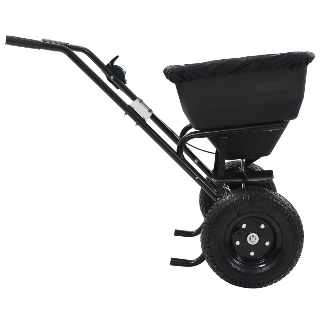 Handstreuwagen Salzstreuer PVC und Stahl 106x73x76 cm 45 L