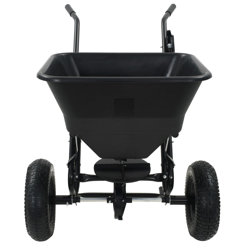 Handstreuwagen Salzstreuer PVC und Stahl 106x73x76 cm 45 L