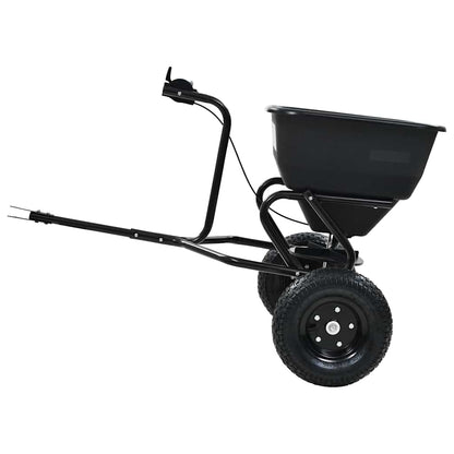 Handstreuwagen Salzstreuer zum Ziehen PVC Stahl 125x74x79cm 45L