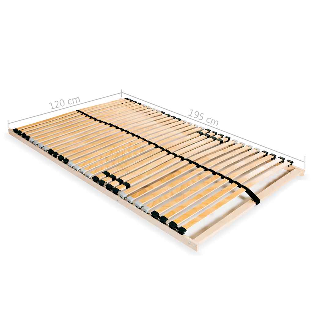 Lattenrost mit 28 Latten 7 Zonen 120x200 cm