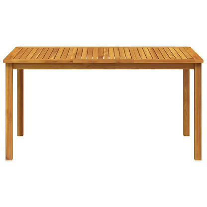 Gartentisch 150x90x74 cm Massivholz Akazie