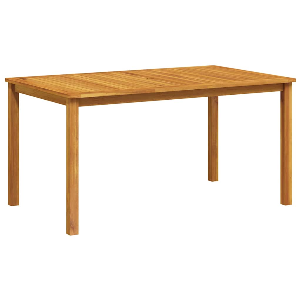 Gartentisch 150x90x74 cm Massivholz Akazie