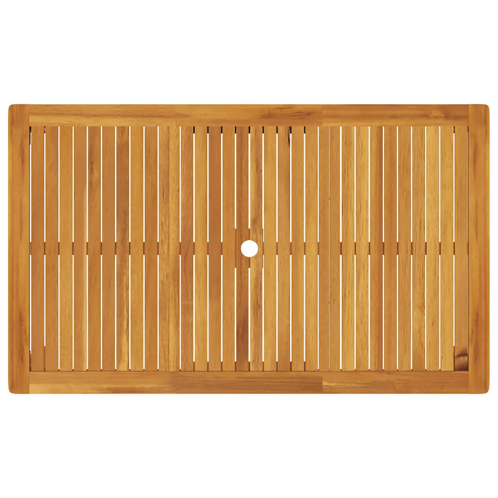 Gartentisch 150x90x74 cm Massivholz Akazie