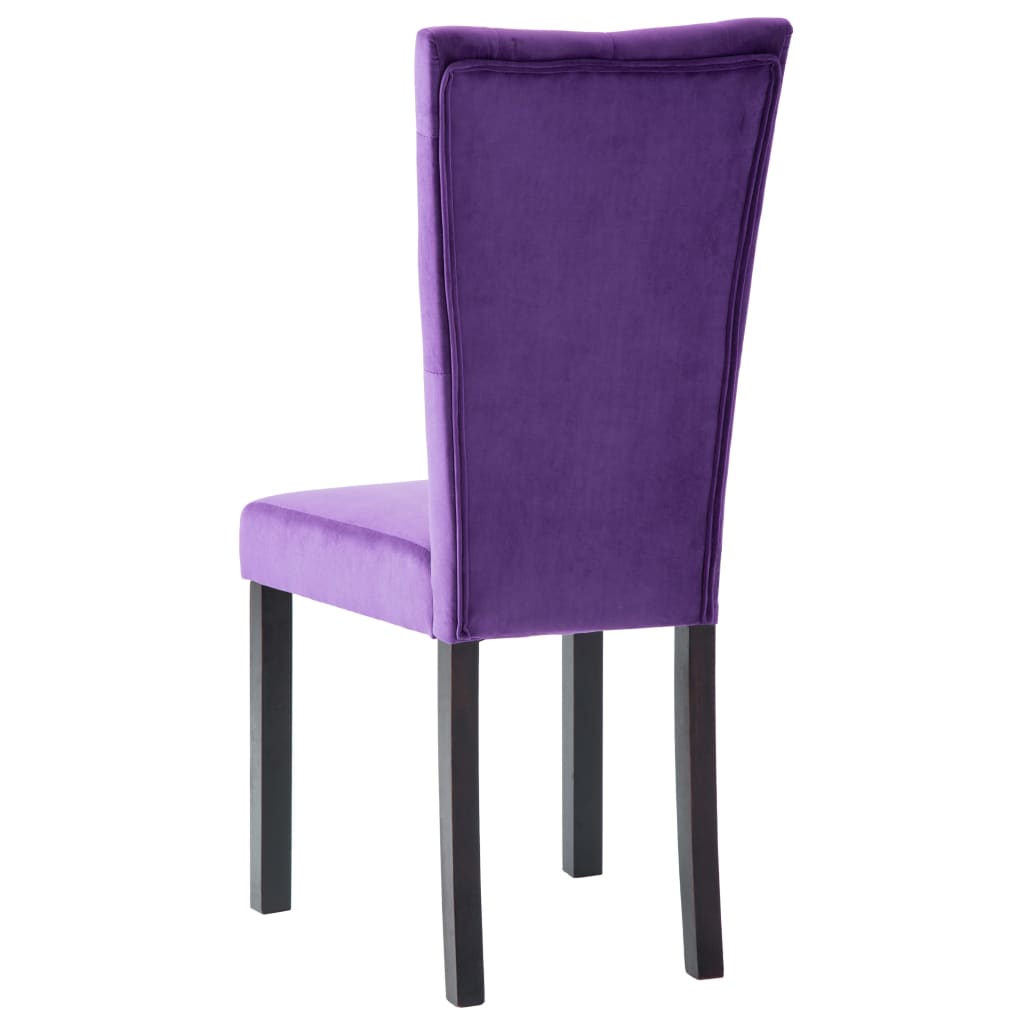 Esszimmerstühle 4 Stk. Violett Samt