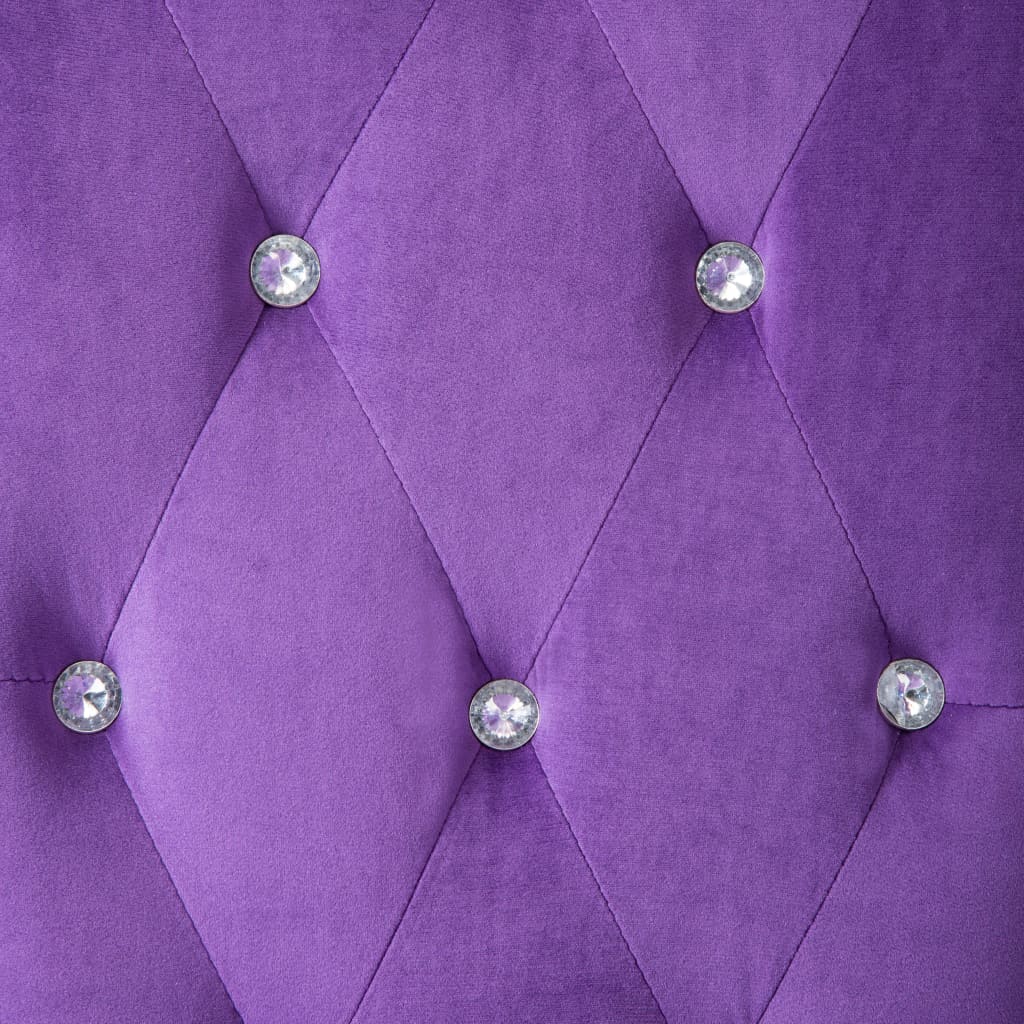 Esszimmerstühle 4 Stk. Violett Samt
