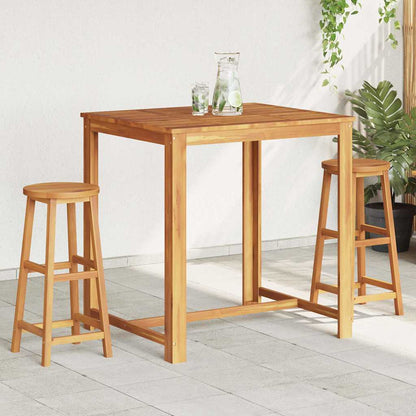 Barhocker 2 Stk. Massivholz Akazie