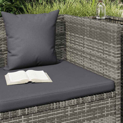 Garten-Sofabett 200x60 cm Poly Rattan Grau
