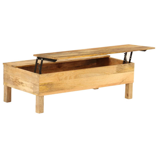 Table basse en bois de manguier massif 110x55x35 cm