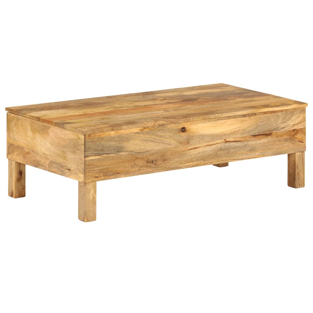 Table basse en bois de manguier massif 110x55x35 cm