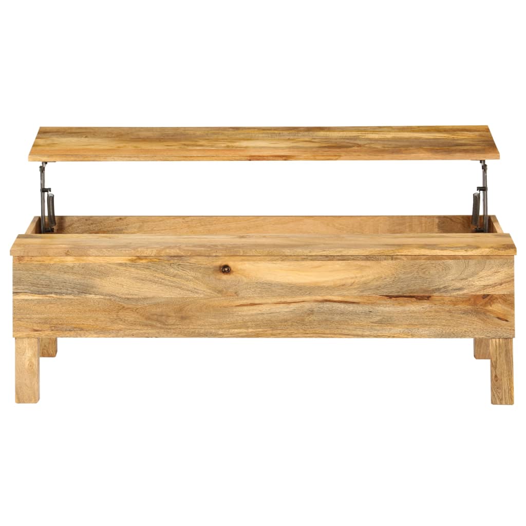 Table basse en bois de manguier massif 110x55x35 cm