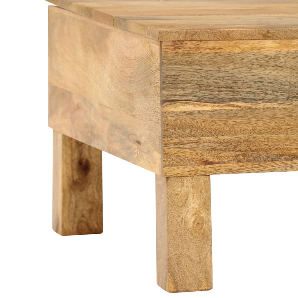 Table basse en bois de manguier massif 110x55x35 cm