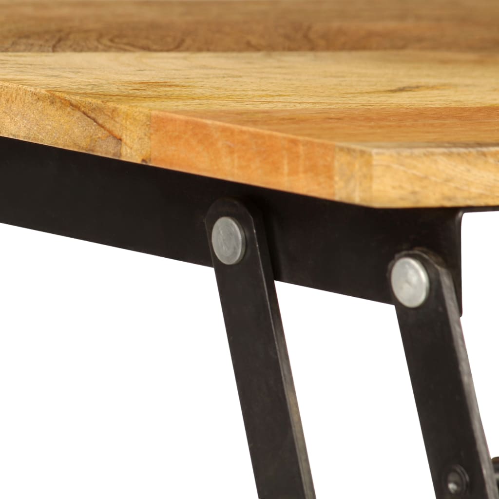 Table basse en bois de manguier massif 110x55x35 cm