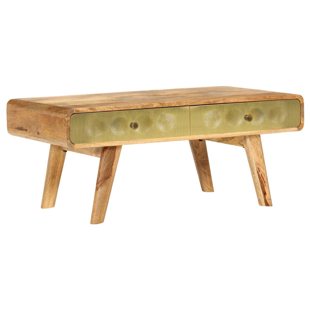Table basse en bois de manguier massif 90x50x40 cm