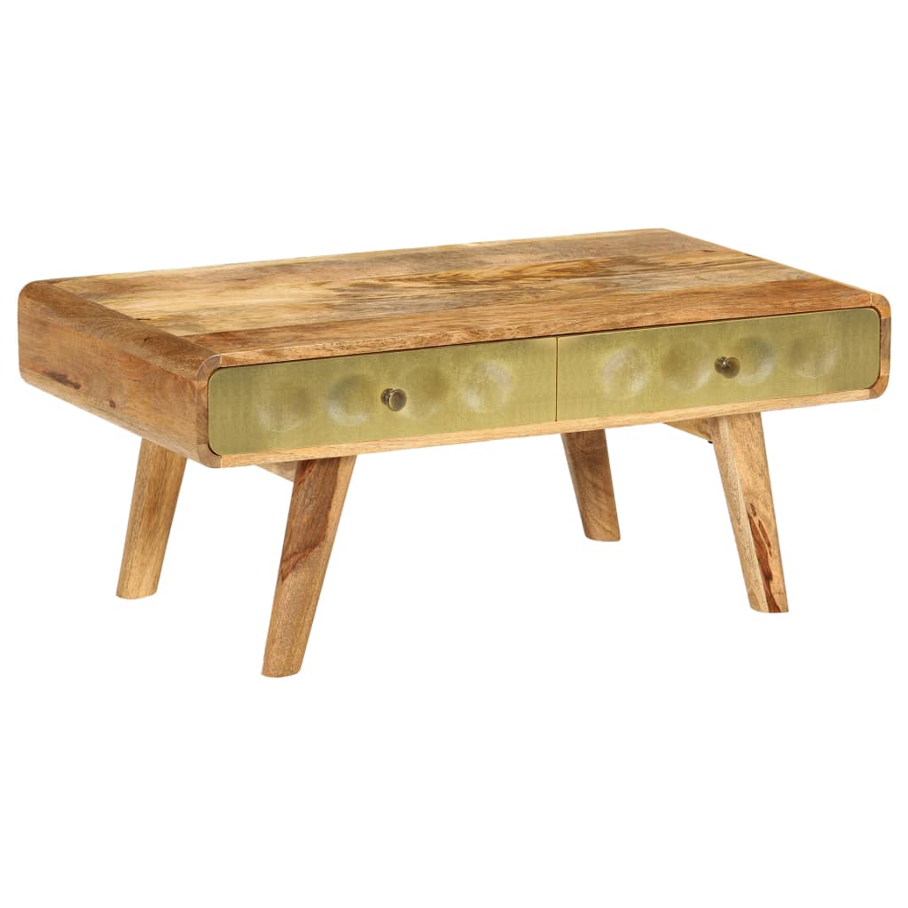 Table basse en bois de manguier massif 90x50x40 cm