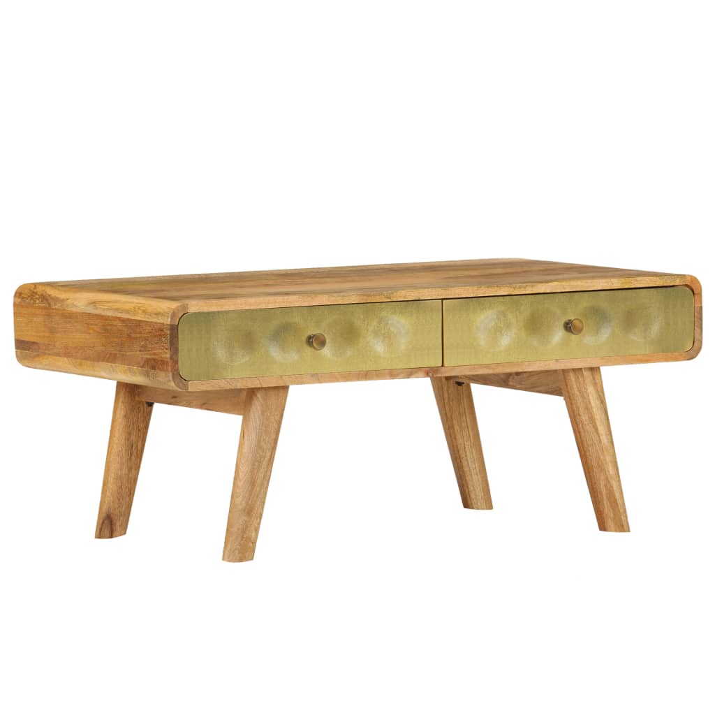Table basse en bois de manguier massif 90x50x40 cm