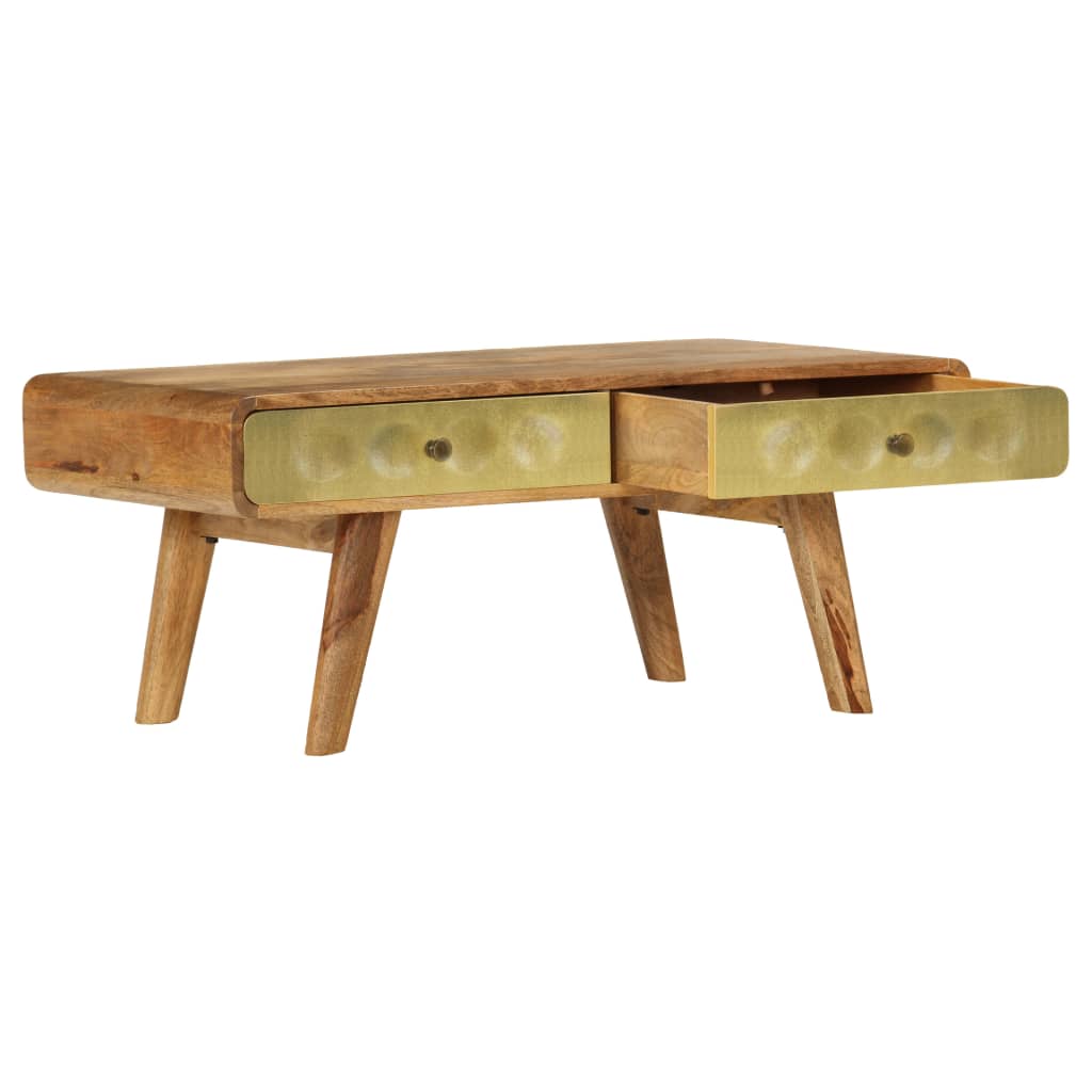 Table basse en bois de manguier massif 90x50x40 cm