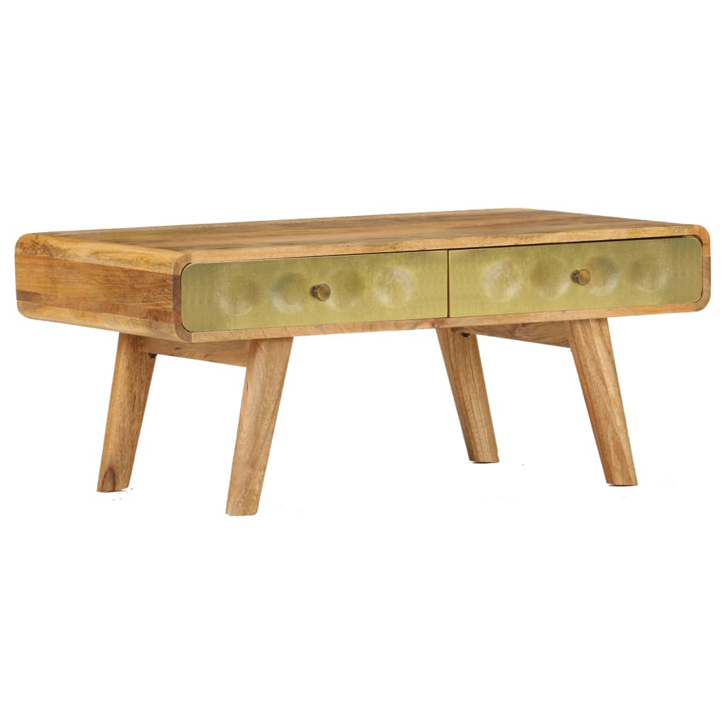 Table basse en bois de manguier massif 90x50x40 cm