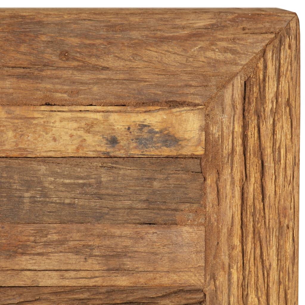 Table basse en bois massif de récupération 70x70x30 cm