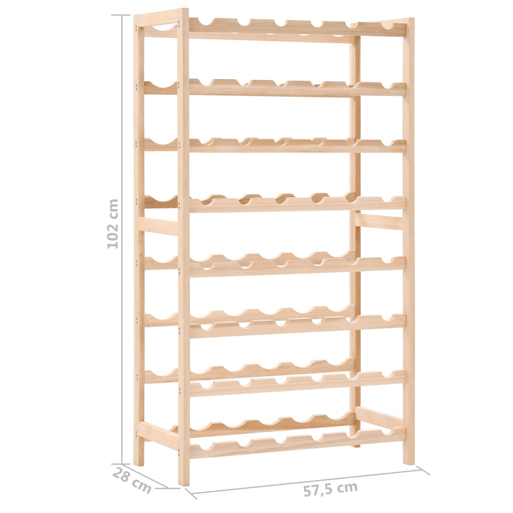 Casier à vin en bois de cèdre 57,5 ​​x 28 x 102 cm